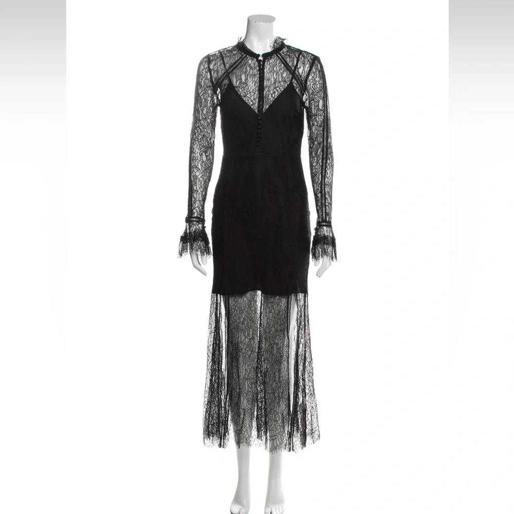 Nicholas Black Lace Evening Dress - Picture 2 of 5